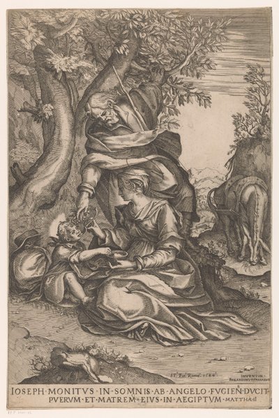 Rest on the Flight into Egypt by Bernardino Passeri
