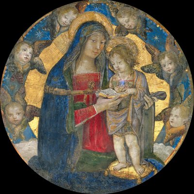 Madonna and Child with Cherubim by Bernardino Pinturicchio