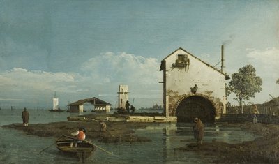Capriccio, The Lagoon, c.1743 by Bernardo Bellotto