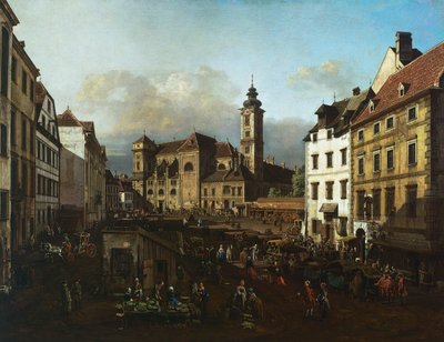 Freyung Square from the South-East by Bernardo Belotto Canaletto