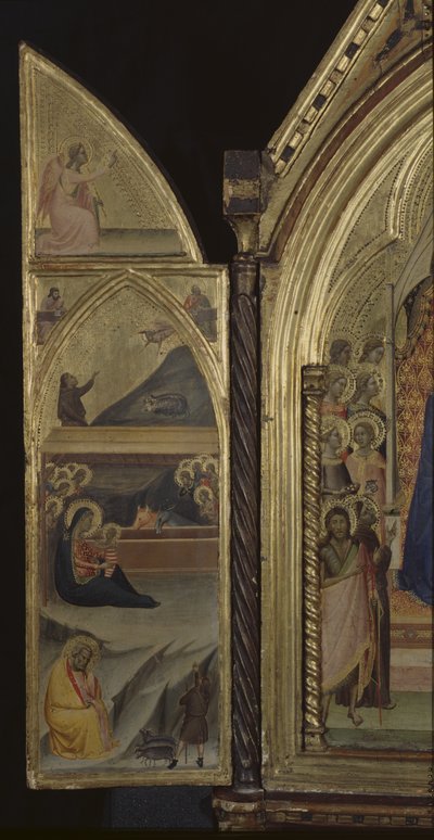 Nativity (left panel) by Bernardo Daddi