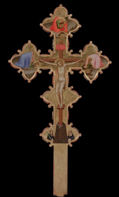 Portable, Double Sided Cross verso by Bernardo Daddi