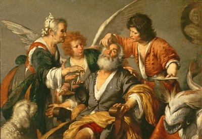 The Healing of Tobit by Bernardo Strozzi