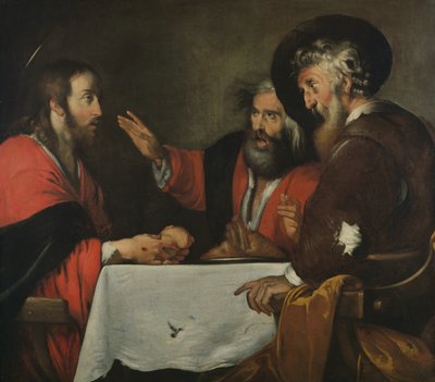 The Supper at Emmaus by Bernardo Strozzi