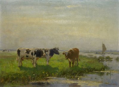 Cows in the Meadow by Bernardus Antonie van Beek