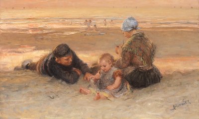 The Happy Family by Bernardus Johannes Blommers or Bloomers