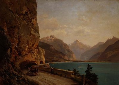 An Italian Lake by Bernhard Muhlig