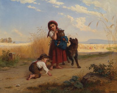 Children on the Way to the Harvest Field by Bernhard Reinhold