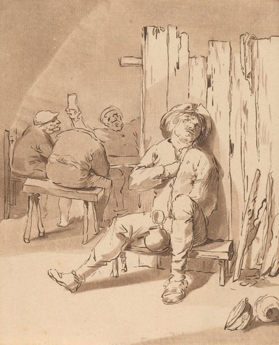 Drunken Peasant at an Inn, 1775 by Bernhard Schreuder