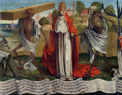 Danse Macabre: Pope (detail) by Bernt Notke