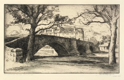 Musselburgh Bridge, Edinburgh by Bertha E. Jaques