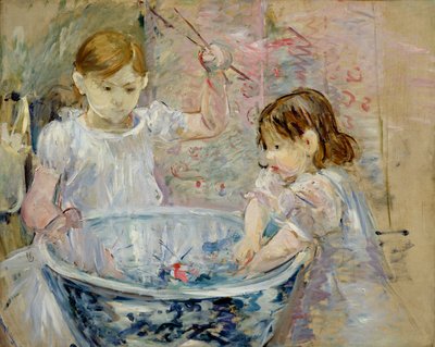 Children at the Basin by Berthe Morisot