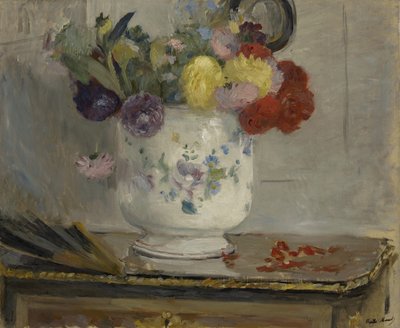 Dahlias, 1876 by Berthe Morisot