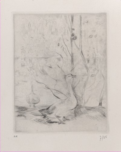 Goose, 1889 by Berthe Morisot