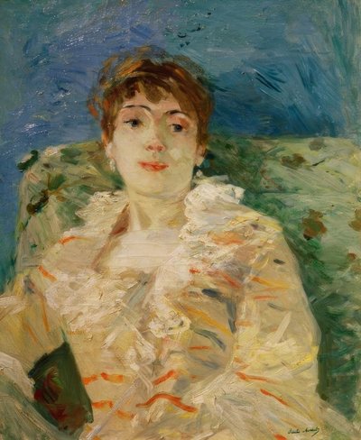 Young Woman on the Sofa by Berthe Morisot