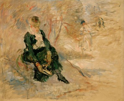 Young Woman Putting on Her Skates by Berthe Morisot