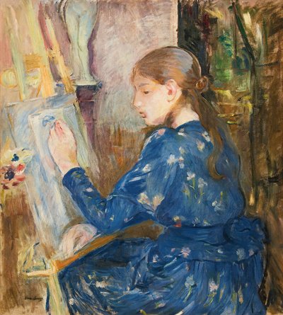 Young Girl Writing by Berthe Morisot