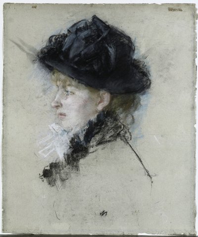 Mlle. Louise Riesener by Berthe Morisot