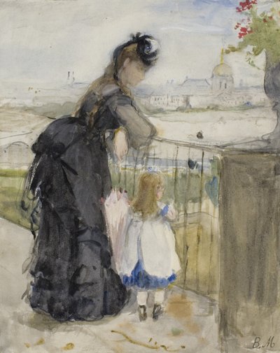 On the Balcony by Berthe Morisot