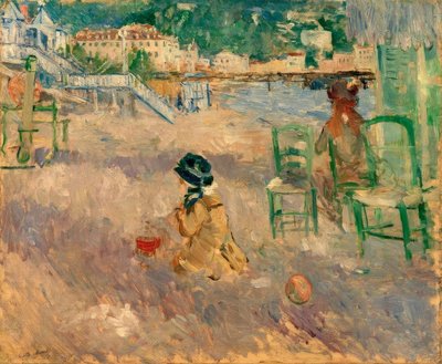 Beach of Nice by Berthe Morisot