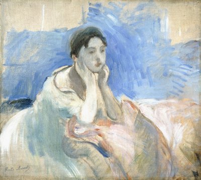 Young Girl Leaning by Berthe Morisot
