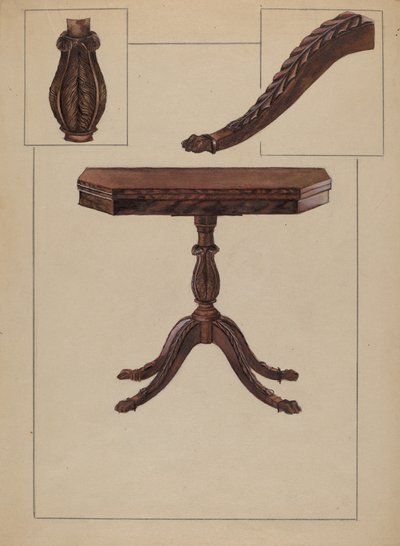 Card Table by Bessie Forman