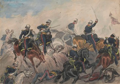 3rd Light Dragoons at Ferozeshah by Bethune Donald Grant