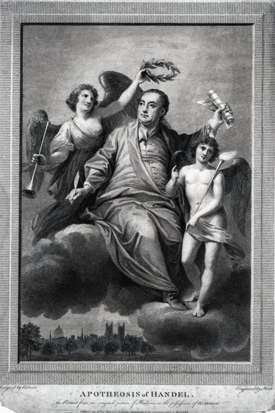 Apotheosis of Handel, 1787 by Biagio Rebecca