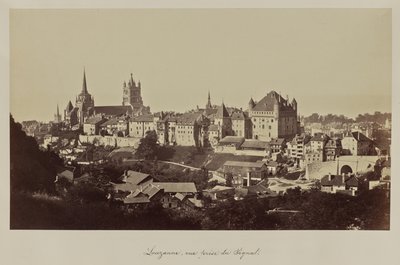 Lausanne, View from the Signal by Bisson Frères
