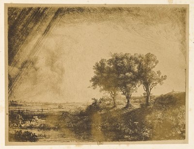 Landscape with Three Trees by Bisson Frères
