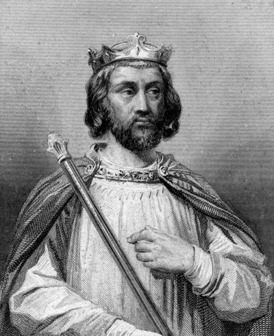 King Clotaire III of the Franks, 19th century by Blanchard