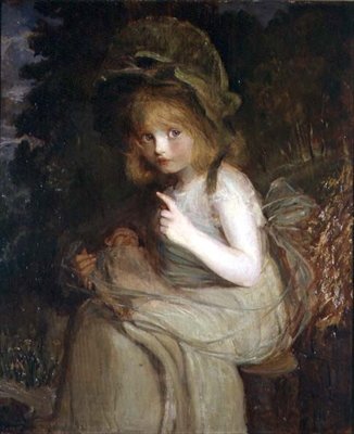 Hush - A Girl with a Doll by Blanche Jenkins