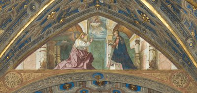Apse, Superarch, Boccaccio Boccaccino, Annunciation 1506-07 by Boccaccio Boccaccino