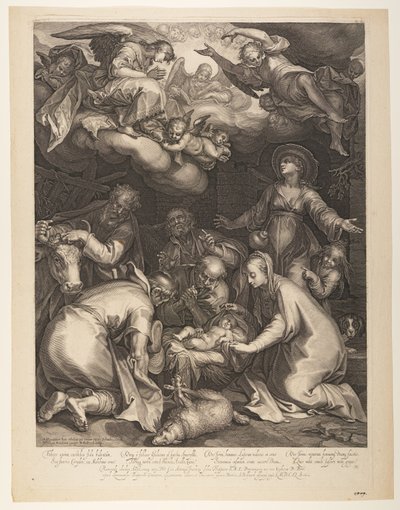 The Adoration of the Shepherds by Boetius Adams Bolswert