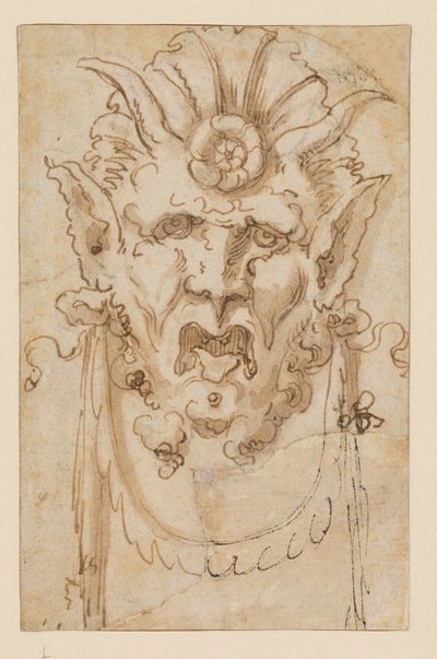 Grotesque Mask, 17th Century by Bolognese School