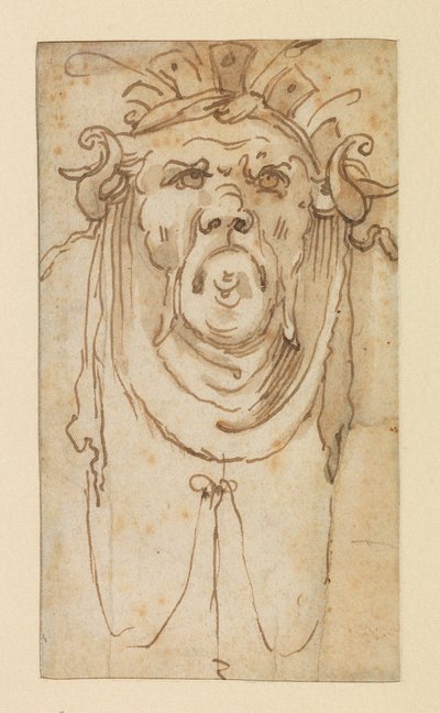Grotesque Mask by Bolognese School