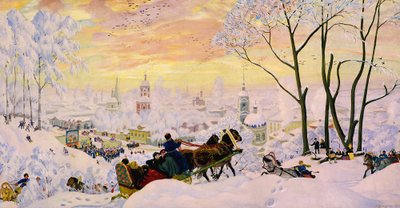 Maslenitsa by Boris Mikhailovich Kustodiev