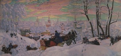 Shrovetide, 1916 by Boris Mikhailovich Kustodiev