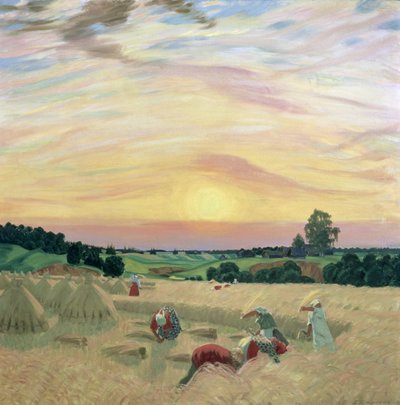 The Harvest, 1914 by Boris Mikhailovich Kustodiev