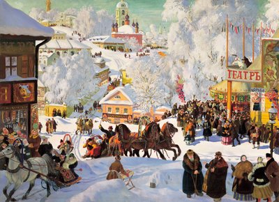 Shrovetide, 1919 by Boris Mikhailovich Kustodiev