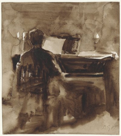 Pianist by Candlelight by Bramine Hubrecht
