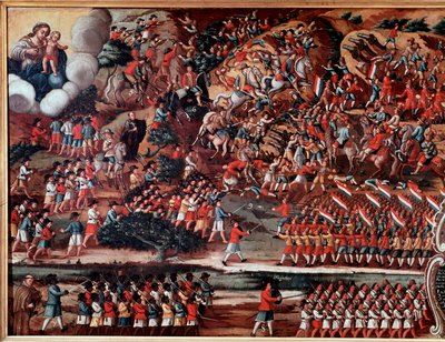 Ex-voto Representing the Battle of Guararapes by Brazilian School