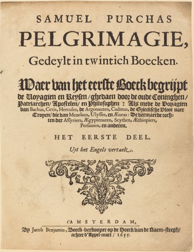 Title Page by British 17th Century
