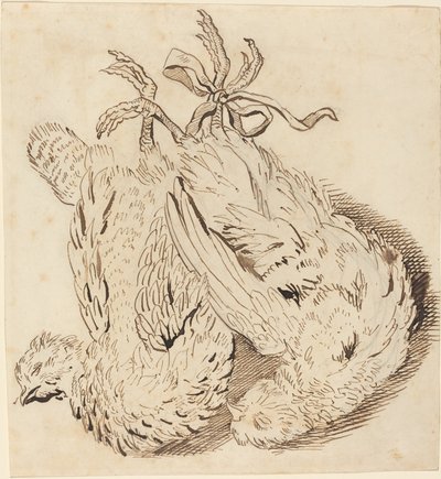 Two Dead Chickens by British 18th Century