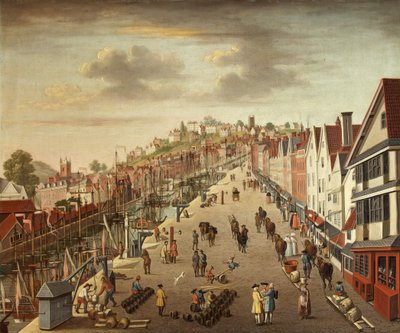 Broad Quay, Bristol, c.1760 by British School