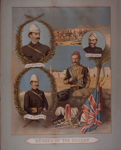 Heroes of the Soudan 1885 by British School