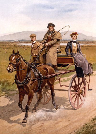 Irish Jaunting Car, c.1895 by British School