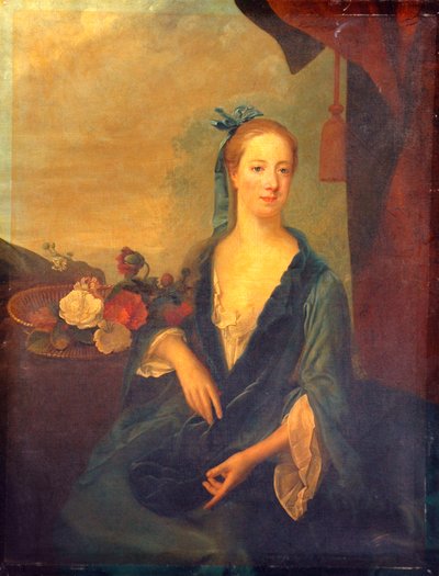 Lady In Blue, 1700 by British School
