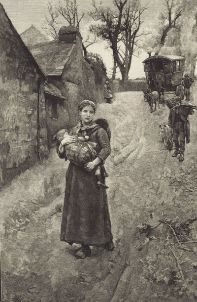 Poor Country Widow by British School