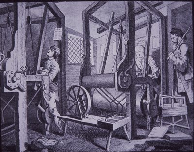 Weaving in Spitalfields, London by British School